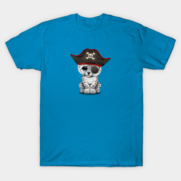 Cute Baby Snow Leopard Cub Pirate